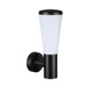 Outdoor wall light Lux Paralel – outdoor wall lights in sandblasted black and aluminum