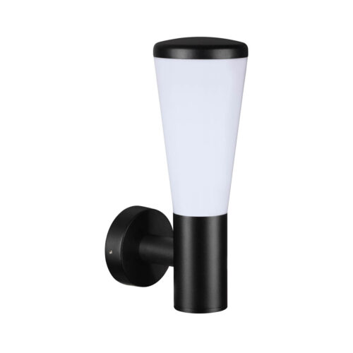 Outdoor wall light Lux Paralel – outdoor wall lights in sandblasted black and aluminum