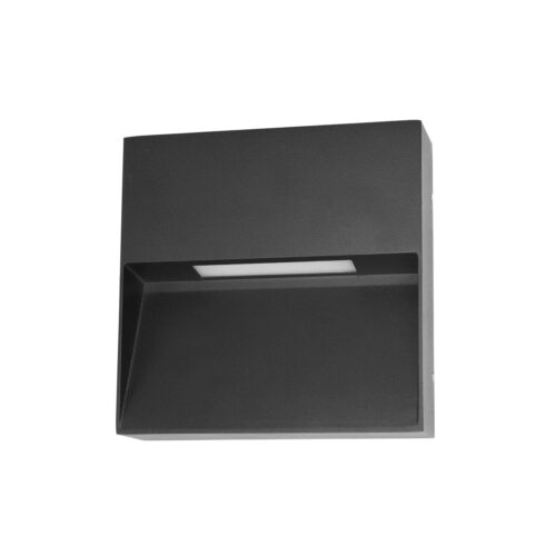 Outdoor wall light Lux Fenis 2685 3K / 4K – outdoor wall lights in sandblasted black and aluminium