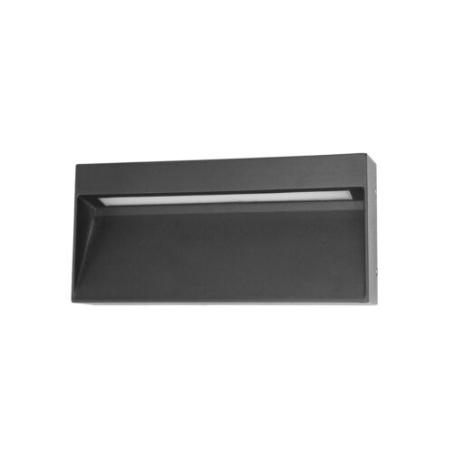 Outdoor wall light Lux Fenis 2695 3K / 4K – outdoor wall lights in sandblasted black and aluminium