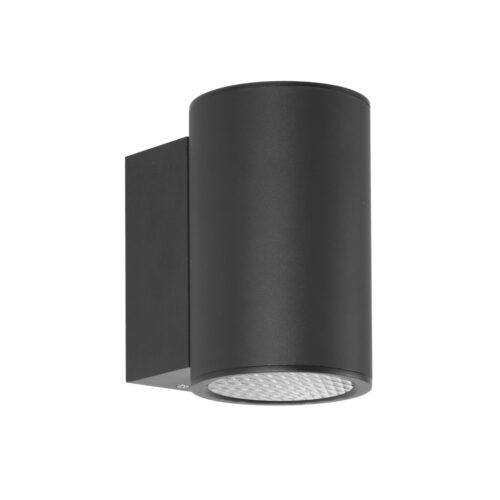 Outdoor wall light Lux Lenta – outdoor wall lights in sandblasted black and aluminum