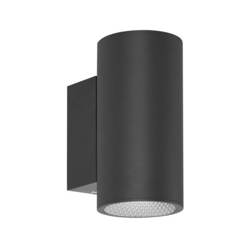 Outdoor wall light Lux Lenta – outdoor wall lights in sandblasted black and aluminum