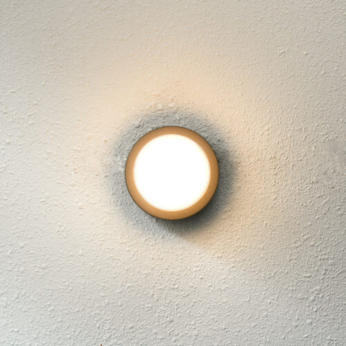 Outdoor wall light Lux Rosta 5w – outdoor wall lights in sandblasted black and aluminium