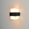 Outdoor wall light Lux Marti 10w – outdoor wall lights in sandblasted black and aluminium