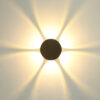 Outdoor wall light Lux Macba – outdoor wall lights in sandblasted black and aluminum