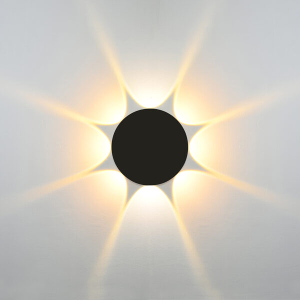 Outdoor wall light Lux Macba 8w – outdoor wall lights in sandblasted black and aluminum