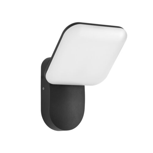 Outdoor wall light Lux Nammi 4K – outdoor wall lights in sandblasted black and aluminium