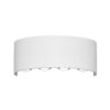 Outdoor wall light Lux Ortelo 8w – outdoor wall lights in sandy white and aluminum