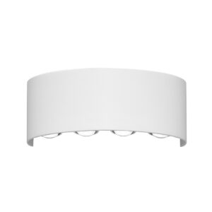 Outdoor wall light Lux Ortelo 8w – outdoor wall lights in sandy white and aluminum