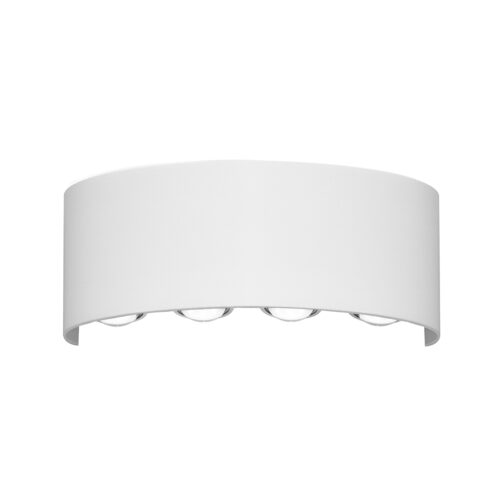 Outdoor wall light Lux Ortelo 8w – outdoor wall lights in sandy white and aluminum