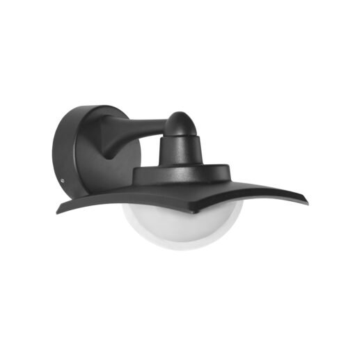 Outdoor wall light Lux Isola 6950 3K / 4K – outdoor wall lights in sandblasted black and aluminium