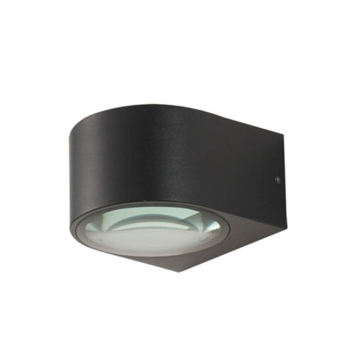 Outdoor wall light Lux Pesaro 8082 3K / 4K – outdoor wall lights in sandblasted black and aluminum