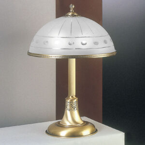 Table lamp Lux 1830 – table lamps in brass and glass