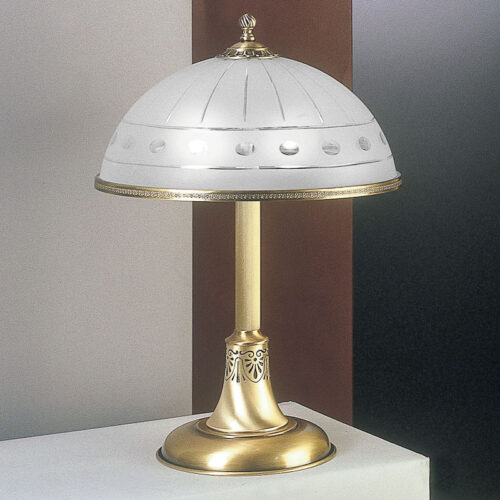 Table lamp Lux 1830 – table lamps in brass and glass