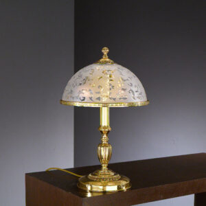 Table lamp Lux 6302 – table lamps in gold and glass
