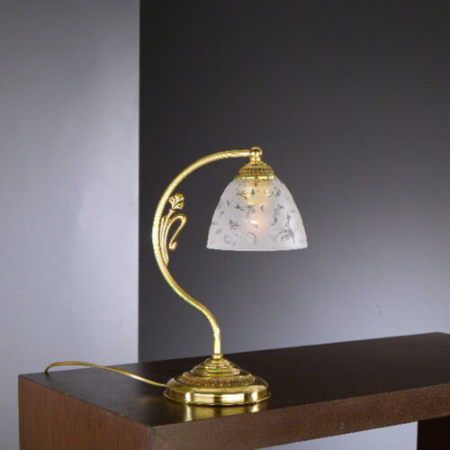 Table lamp Lux 6352 – table lamps in gold and glass