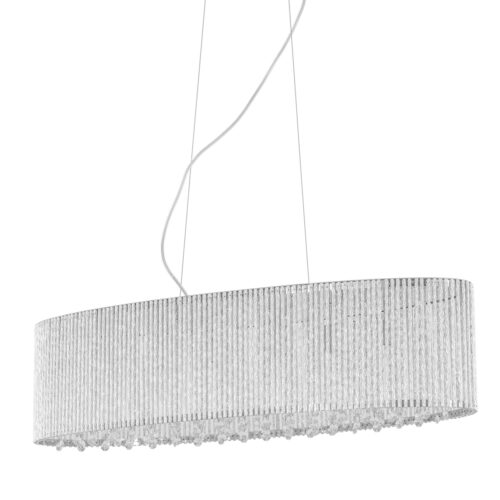 Pendant lamp Lux Anabella – modern pendant lamp in silver and metal alloy