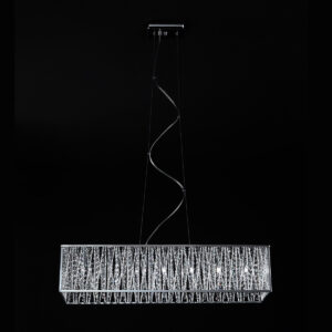 Pendant lamp Lux Vanessa – modern pendant lamp in chrome and anodized aluminum