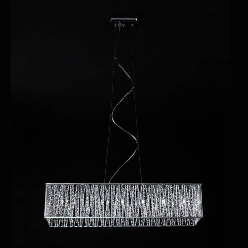 Pendant lamp Lux Vanessa – modern pendant lamp in chrome and anodized aluminum