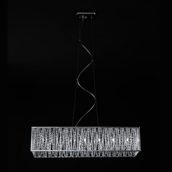 Pendant lamp Lux Vanessa – modern pendant lamp in chrome and anodized aluminum