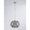 Pendant lamp Lux Santina GR – modern pendant lamp in grey and plastic