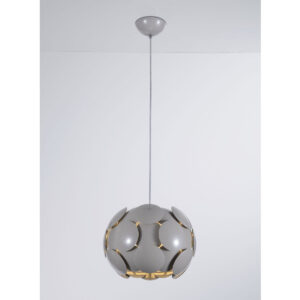 Pendant lamp Lux Santina GR – modern pendant lamp in grey and plastic
