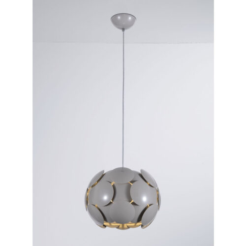 Pendant lamp Lux Santina GR – modern pendant lamp in grey and plastic