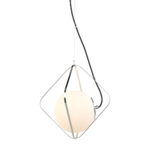 Pendant lamp Lux Canto – modern pendant lamp in black chrome and steel