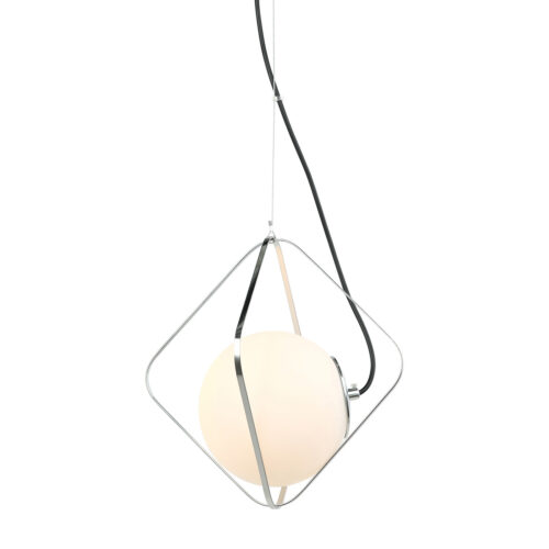 Pendant lamp Lux Canto – modern pendant lamp in black chrome and steel