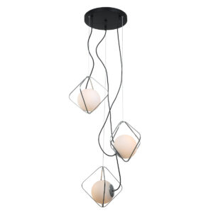 Pendant lamp Lux Canto 40w – modern pendant lamp in black chrome and steel