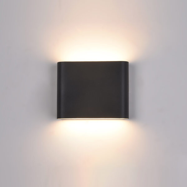 Outdoor wall light Lux Romano – outdoor wall lights in black and aluminum