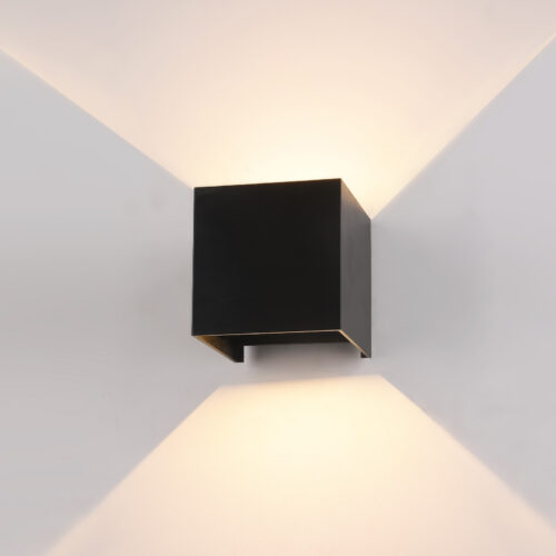 Outdoor wall light Lux Sorento – outdoor wall lights in black and aluminum