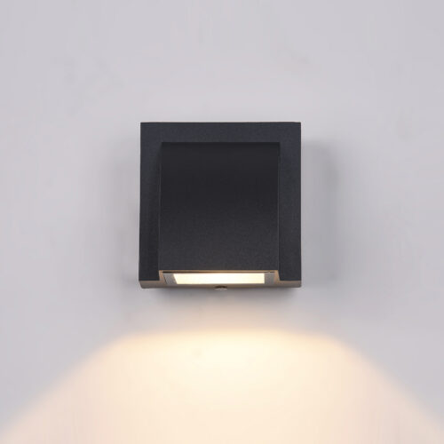 Outdoor wall light Lux Edgar – outdoor wall lights in black and aluminum