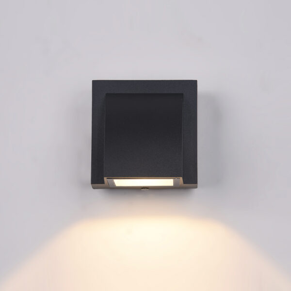 Outdoor wall light Lux Edgar – outdoor wall lights in black and aluminum