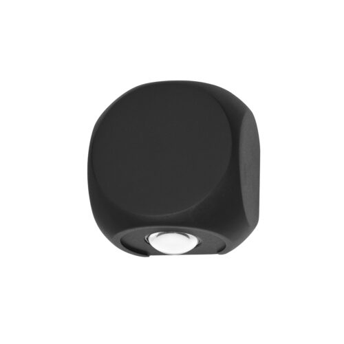 Outdoor wall light Lux Porso 2w – outdoor wall lights in sandblasted black and cast aluminum