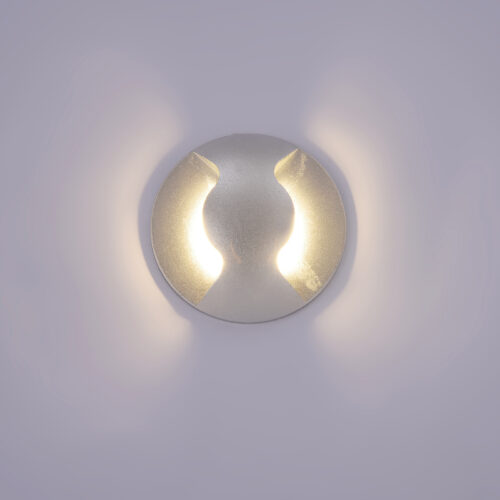 Outdoor wall light Lux Basilio 3w – outdoor wall lights in silver and aluminum