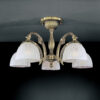Flush mount ceiling light Lux 5670 60w – flush mount ceiling lights in brass and glass