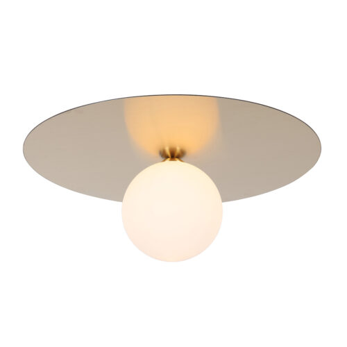 Flush mount ceiling light Lux Spoletto – flush mount ceiling lights in gold and aluminium