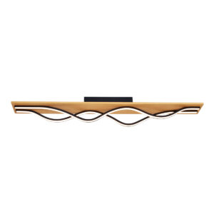 Flush mount ceiling light Lux Conato – flush mount ceiling lights in sandblasted black and aluminum