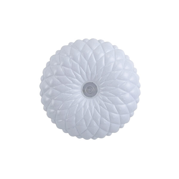 Flush mount ceiling light Lux Auris 18w – flush mount ceiling lights in white and steel