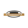 Flush mount ceiling light Lux Natano – flush mount ceiling lights in sandblasted black and aluminum