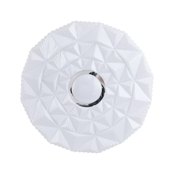 Flush mount ceiling light Lux Kelmi 48w – flush mount ceiling lights in white and steel