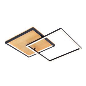 Flush mount ceiling light Lux Noris – flush mount ceiling lights in sandblasted black and aluminum