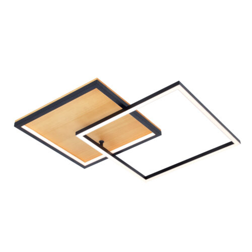 Flush mount ceiling light Lux Noris – flush mount ceiling lights in sandblasted black and aluminum