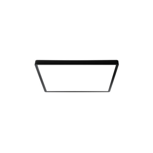 Flush mount ceiling light Lux Bastia 18w – flush mount ceiling lights in black and plastic
