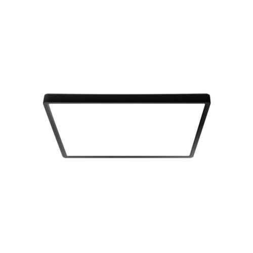 Flush mount ceiling light Lux Bastia – flush mount ceiling lights in black and plastic