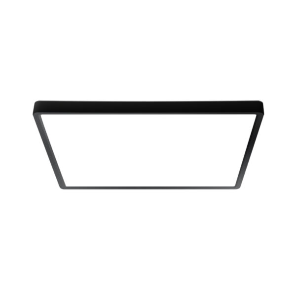Flush mount ceiling light Lux Bastia – flush mount ceiling lights in black and plastic