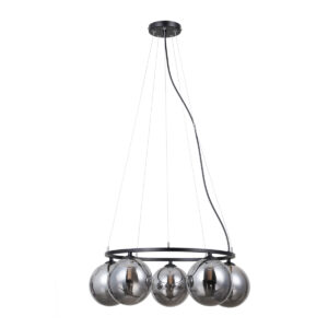 Pendant lamp Lux Molite – modern pendant lamp in matt black and metal alloy
