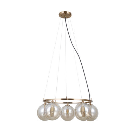 Pendant lamp Lux Molite – modern pendant lamp in gold and metal alloy