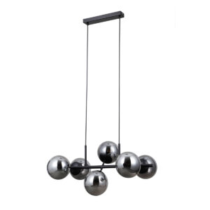 Pendant lamp Lux Molite – modern pendant lamp in matt black and metal alloy